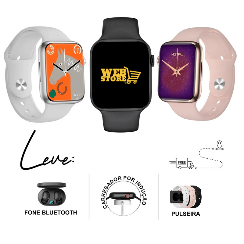 Smartwatch W59 Mini Série 9 Microwear Faz e Recebe Chamadas