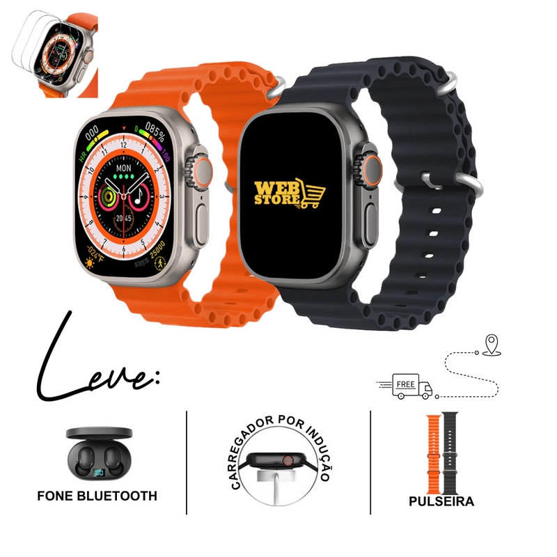 Smartwatch T2 Ultra Série 9 Relógio Inteligente + Brindes