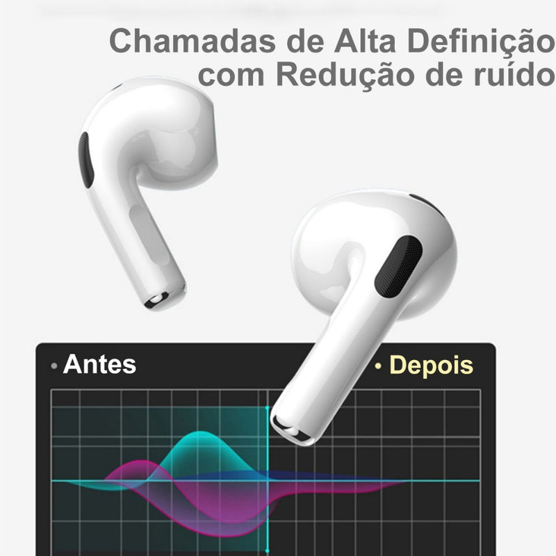 Fone De Ouvido Bluetooth 5.4 Sem Fio Wireless In-ear