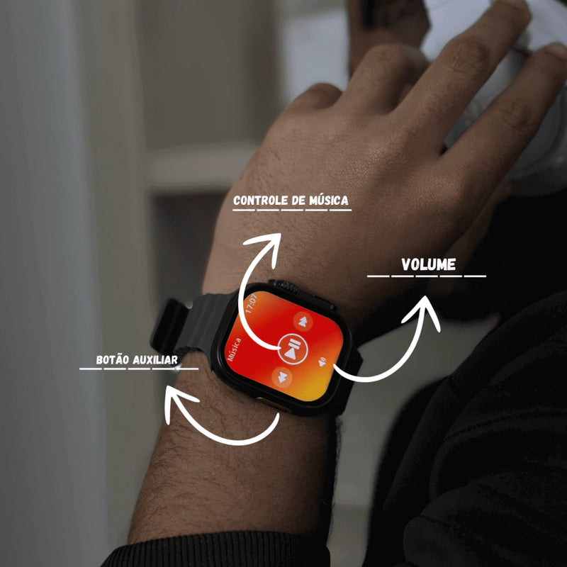 Smartwatch T2 Ultra Série 9 Relógio Inteligente + Brindes